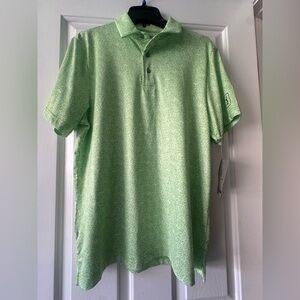 PGA Tour “Green Flash” Pro Series Polo Golf Shirt - athletic fit - NWT small